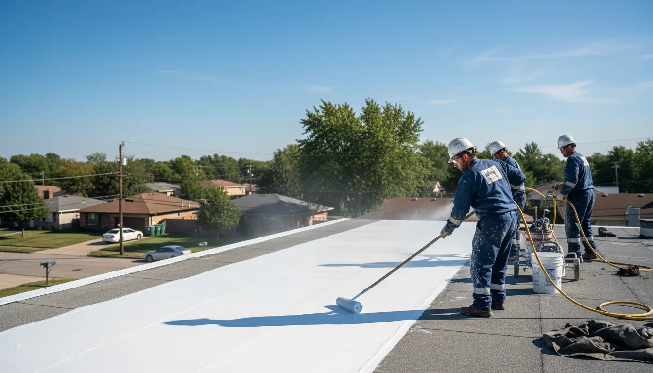 Commercial roof coating in Connoquenessing, PA near me